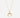 Moon Necklace | 18 kt gold plated steel