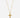 Gold Cross Necklace | 18 kt gold plated steel