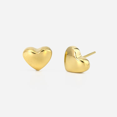 Heart Stud Earrings | Stainless Steel