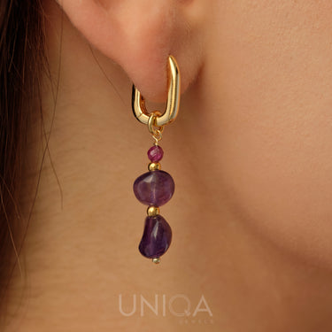 Amethyst Dangle Earrings | 925 Sterling silver