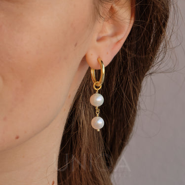 Pearl Drop Earrings | 925 Sterling silver