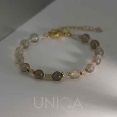 Grey Moonstone Bracelet | 925 Sterling silver