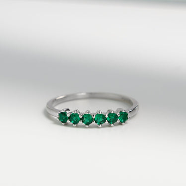 Ema Green Ring | 925 Sterling silver