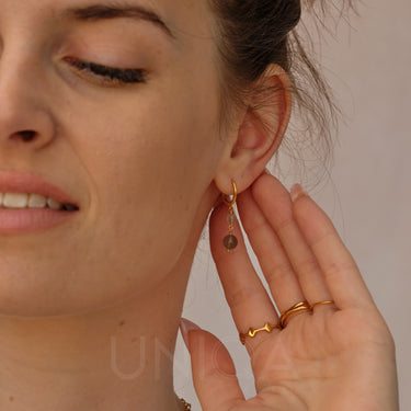 Moonstone Dangle Earrings | Sterling silver 925