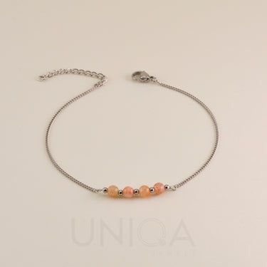 Sunstone Anklet | Stainless steel