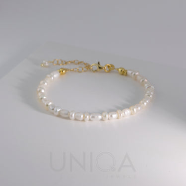 Bracciale con perle irregolari