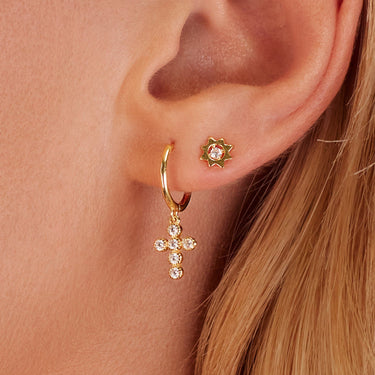 Cross Earrings | 925 Sterling Silver