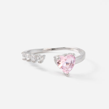 Rose Heart Ring | 925 Sterling Silver