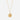 Initial necklace round pendant | 18 kt gold plated steel