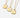 Flora pendant Necklace | 18 kt gold plated steel