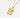 Sole pendant Necklace | 18 kt gold plated steel