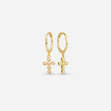 Cross Earrings | 925 Sterling Silver