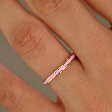 Anello Pink Enamel